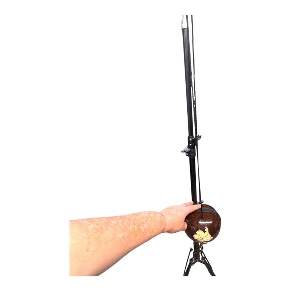 Handcrafted Carved Sea Turtle Coconut Shell Crossbody Purse Tropical Lei Flower - Picture 3 of 15